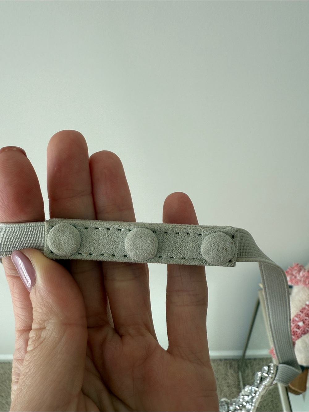 White House Black Market Crystal Rhinestone Bridal Belt Sash in Silver Small - Picture 6 of 7